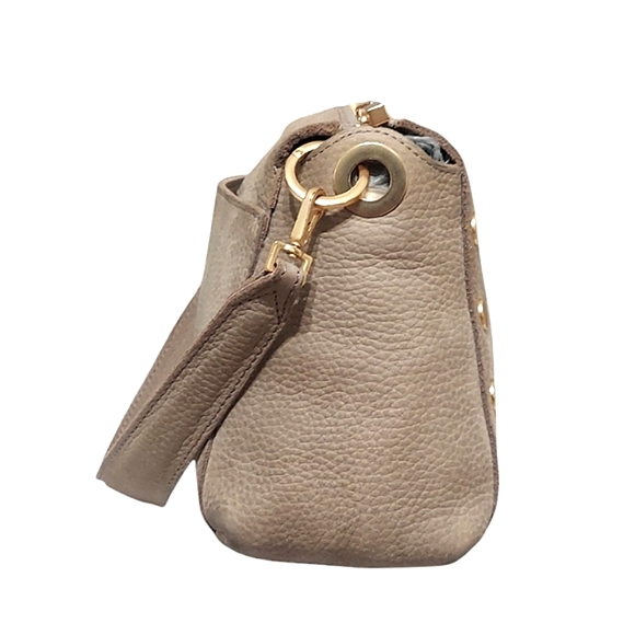 Hammit Los Angeles Grey Natural With Brushed Gold Mini Shoulder Bag - Picture 7 of 9